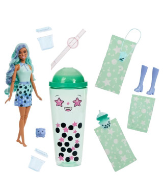 Barbie-Pop Reveal-Poupée parfumée série Bubble Tea avec accessoires HTJ21