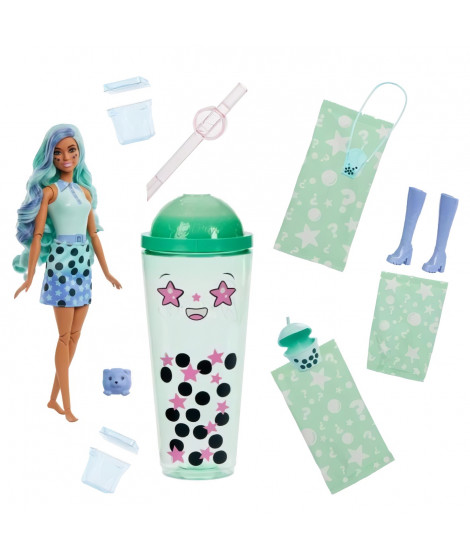 Barbie-Pop Reveal-Poupée parfumée série Bubble Tea avec accessoires HTJ21