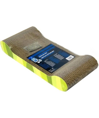 Griffoir carton ondulé 49x22x75 cm zebre vert