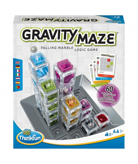 ThinkFun-Gravity Maze-Jeu de logique-Casse-tete-Circuit-bille-Construction-60 défis-1 Joueur ou plus des 8 ans-Ravensburger-7…