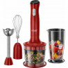 Mixeur plongeant 3 en 1 - RUSSELL HOBBS - Desire 24700-56 - 500 W - Pied inox - Bol hachoir 0.5 L - Fouet - 2 vitesses