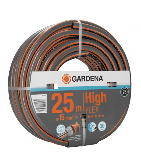GARDENA Tuyau d'arrosage Comfort HighFlex  Longueur 25m  Ø15mm  Anti noeud et indéformable  Garantie 25 ans (18075-26)