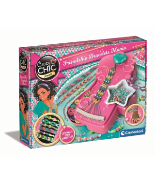 CLEMENTONI - Friendship bracelets Mania- Créer tes bracelets de l'amitié - Dés 7ans
