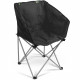 Fauteuil pliant - KAMPA - Tub Chair Eco Charcoal - Léger, matelassé rPET, noir, recyclés, acier, sac de transport, supporte 1…