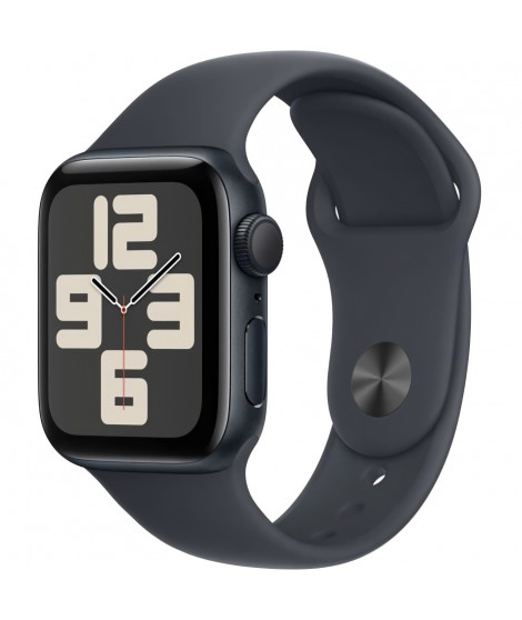 Apple Watch SE GPS - 40mm - Boîtier Midnight Aluminium - Bracelet Midnight Sport Band - M/L