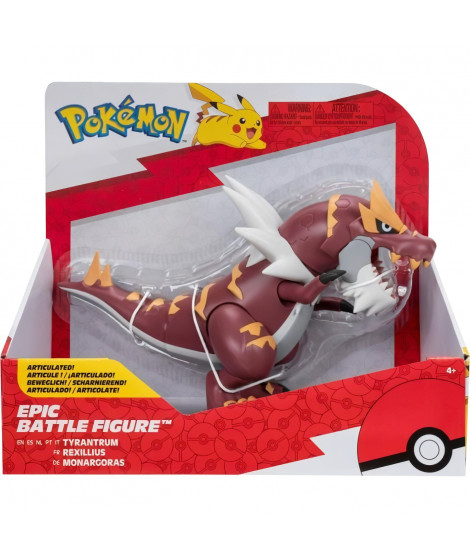 Figurine - BANDAI - Pokémon légendaires Rexilius - 30 cm, articulée, a l'échelle des dessins animés