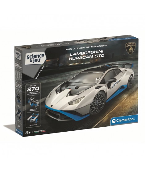 CLEMENTONI - Lamborghini Huracan STO a construire - Roues orientables - Manuel illustré et application pour visualisation 3D …