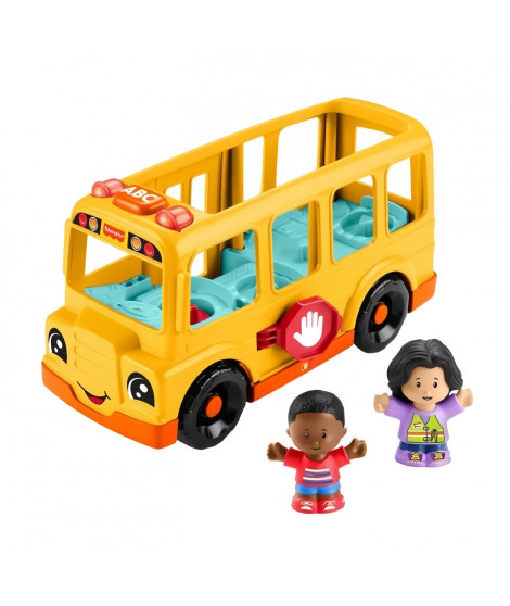 Fisher-Price Little People-Le Bus Scolaire-Véhicule musical a pousser HYT03