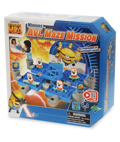 Jeu de Labyrinthe - EPOCH GAMES - Minions AVL Maze Mission - Guider la Bille, 25 000 Combinaisons !