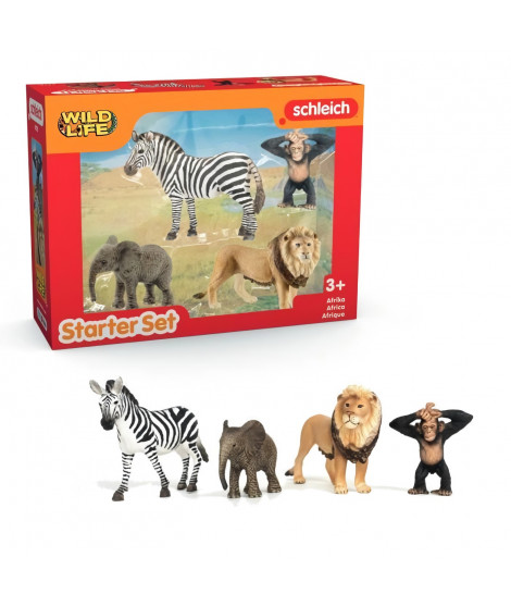 Mes Premiers Animaux d'Afrique, Figurines d'animaux, SCHLEICH 42721 Wild Life, des 5 ans