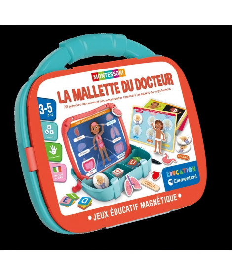 CLEMENTONI - Mallette magnétique - Corps et émotions - Apprentissage - Des 2 ans