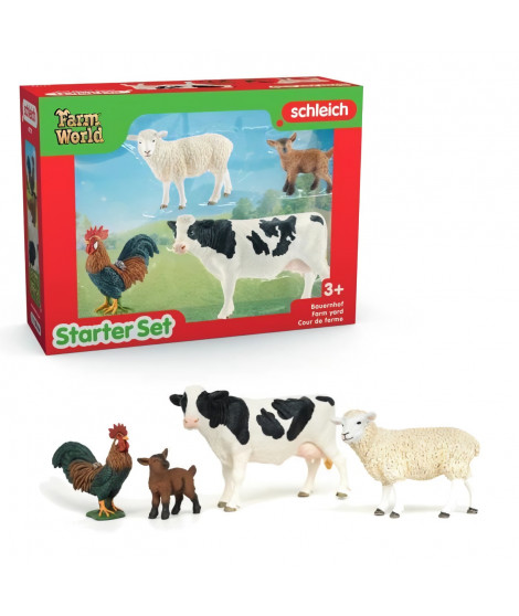 Mes Premiers Animaux de la Ferme, Coffret schleich d'animaux, SCHLEICH 42729 Farm World, des 5 ans