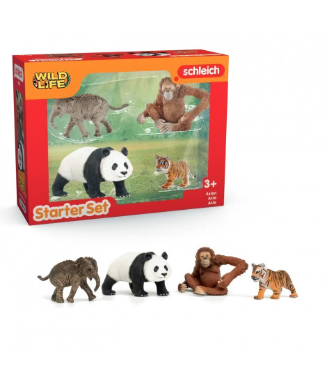 Mes Premiers Animaux d'Asie, Figurines d'animaux, SCHLEICH 42736 Wild Life, des 5 ans