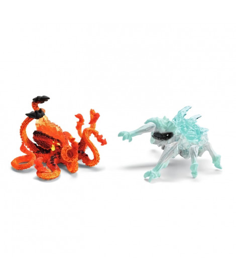 Figurines Duo Pieuvre de Lave vs Insecte de Glace, SCHLEICH 70826 Eldrador Creatures, Pour enfant des 6 ans