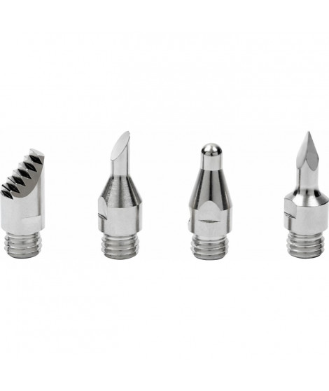 Set de 4 embouts de pyrogravure DREMEL 204 - Pour fer a souder a gaz Dremel Versatip