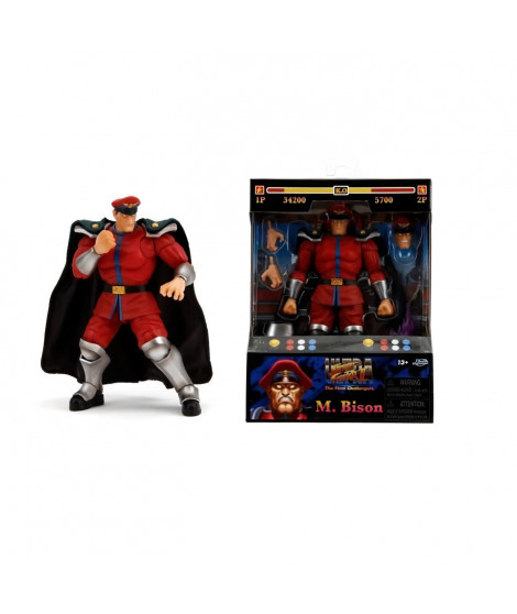 JAVA  -  Street Fighters  - Figurine articulée Bison 15cm - Accessoires - Des 8ans