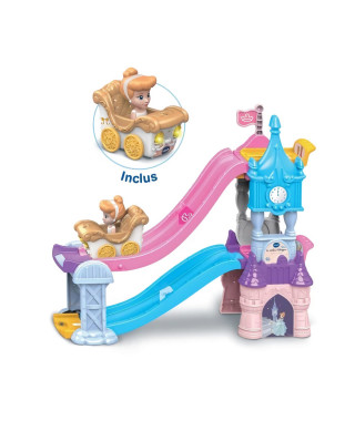 VTECH TUT TUT BOLIDES DISNEY PRINCESSES - CHÂTEAU - TOBOGGAN ENCHANTÉ (+ LE CARROSSE MARIAGE ENCHANTÉ DE CENDRILLON)
