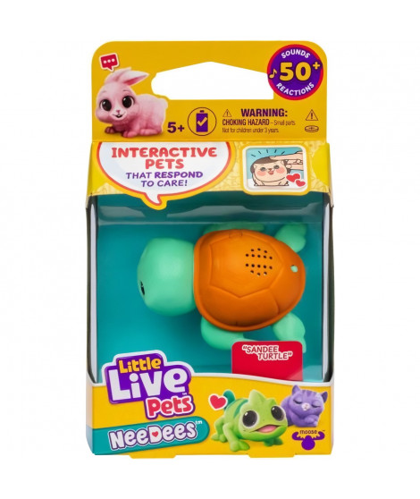 Lil' Needees - MOOSE TOYS - LITTLE LIVE PETS - Animaux interactifs de poche, avec sons et réactions