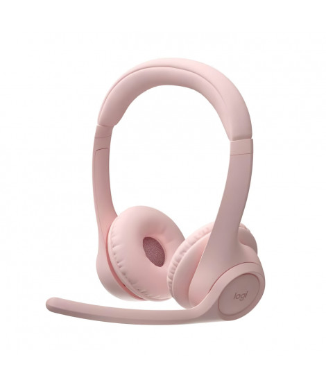 Casque PC Logitech Zone 300 Bluetooth sans fil avec microphone anti-parasite - Rose