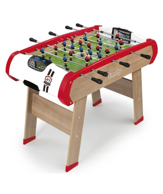 Smoby - Babyfoot Powerplay 4 en 1 - Babyfoot, billart, palet et ping pong - 120x90x86 - Des 8ans