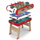 Smoby - Babyfoot Powerplay 4 en 1 - Babyfoot, billart, palet et ping pong - 120x90x86 - Des 8ans
