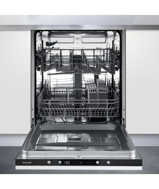 Lave-vaisselle intégrable BRANDT LVE327J - 12 couverts - L60cm - 47 dB - Noir