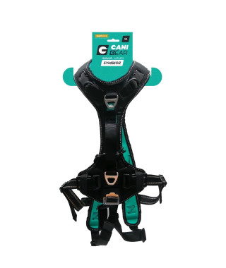 Harnais pour chien - SYMBIOZ - XS - Noir / Bleu