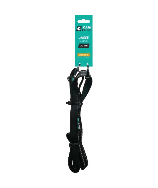 Laisse pour chien - CANI GEAR - 120 cm - Noir
