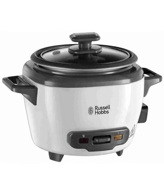 Cuiseur a riz - RUSSELL HOBBS - 27020-56 - 200 W - 0,7 L - 200 programmes - 3 portions - Blanc
