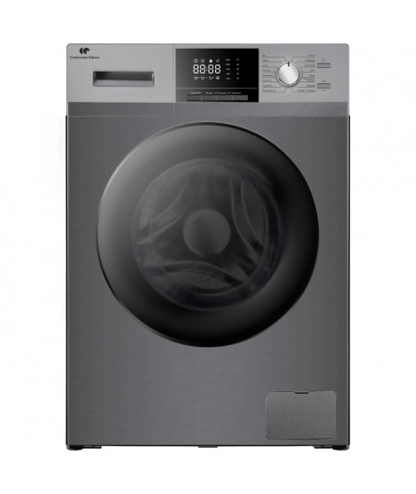 Lave-linge hublot CONTINENTAL EDISON CELL8140IW - 8 kg - Moteur induction - Largeur 60 cm - 1400 trs/min -Silver