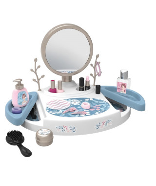 Smoby - My beauty studio - Coiffeuse sur table avec miroir inclinable et amovible - 15 accessoires factices  - Fabrication fr…