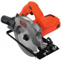 Scie Circulaire Filaire BLACK+DECKER CS1250LA-QS - Visée Laser et Guide de Coupe - 1250 W - 2 Lames incluses