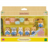 Les copains de la creche - SYLVANIAN FAMILIES - 5672 - Coffret 6 figurines bébés avec accessoires