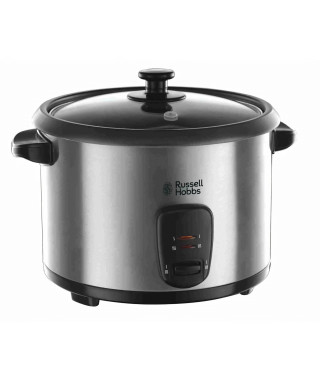 Cuiseur a riz - RUSSELL HOBBS - 19750-56 - 700 W - Bol : 3,3 L - Anti-adhésif - Inox