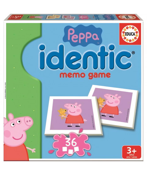 Mémoire Peppa Pig - EDUCA - Idendit - Forme des paires - Garçon et Fille - 3 ans et plus