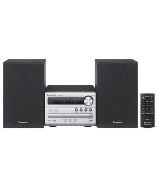 PANASONIC - SCPM250BEGS - Micro chaîne Cd - Bluetooth - USB x 1 - 2 enceintes (20W) - MP3 - Noir et gris
