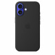 APPLE iPhone 16 - Coque en silicone avec MagSafe - Black