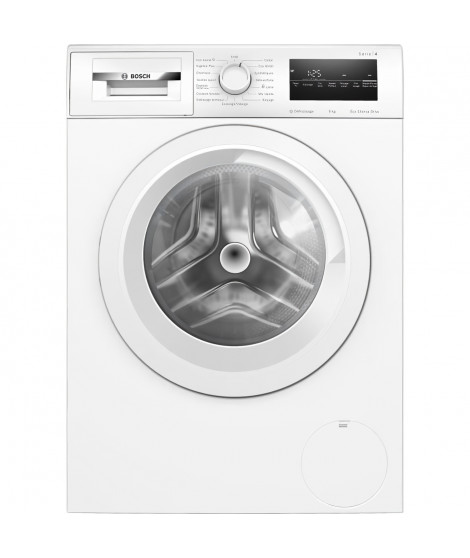 Lave-linge hublot BOSCH WAN24209FR SER4 - 9 kg - Induction - L60cm - 1200 trs/min - Classe A - Blanc