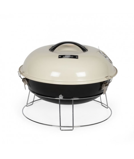 Barbecue a charbon portable - LIVOO - DOC301 - Champagne et noir