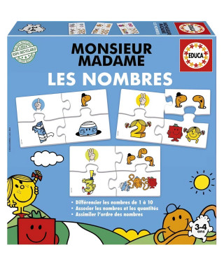 Jeu d'apprentissage - EDUCA - Monsieur Madame - Les Nombres