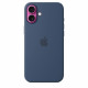 APPLE iPhone 16 Plus - Coque en silicone avec MagSafe - Denim