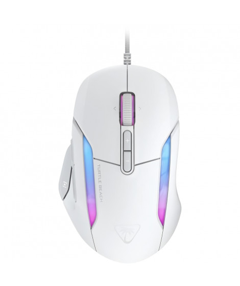 Souris gaming sans fil - Turtle Beach Kone II - Ultra légere - Blanc, 26 000 DPI, 23 fonctions personnalisables