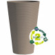 Pot de fleurs haut - GARDEN ID - Green Care Sense Haut Taupe - 55 cm - Garantie de 10 ans - 100% recyclé - Résistance UV et gel