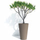 Pot de fleurs haut - GARDEN ID - Green Care Sense Haut Taupe - 55 cm - Garantie de 10 ans - 100% recyclé - Résistance UV et gel