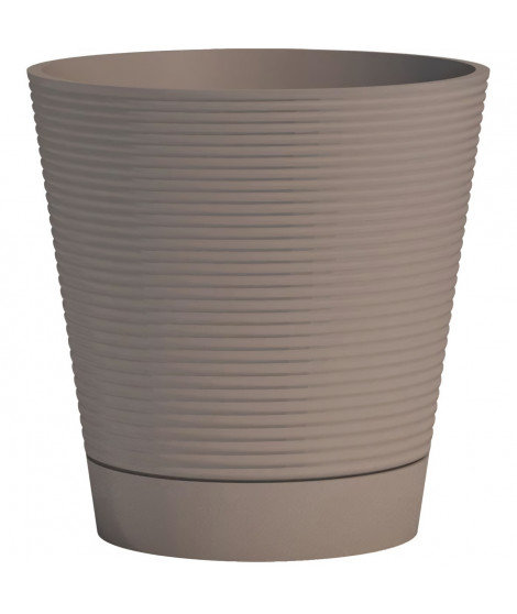 Pot réserve d'eau - GARDEN ID - Green Care Sense Taupe 30 cm - Garanti 10ans - 100% recyclé