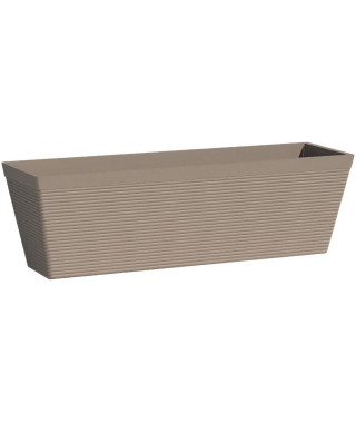 Jardiniere - GARDEN ID - Green Care Impact Taupe - 50 x 16 x 16 cm - Garanti 10ans - 100% recyclé - UV/gel résistant