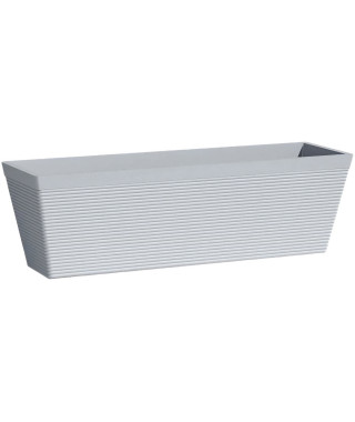 Jardiniere - GARDEN ID - Green Care Impact Bleu-Gris - 50 x 16 x 16 cm - Garanti 10ans - 100% recyclé - UV/gel résistant