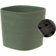 Pot avec réserve d'eau - GARDEN ID Respect - Vert-de-gris 20 x 20 cm - 100% déchets ménagers - 100% recyclable - Surface stru…