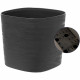 Pot avec réserve d'eau - GARDEN ID Respect - Noir-Anth 25 x 25 cm - 100% déchets ménagers - 100% recyclable - Surface structu…