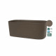 Jardiniere avec réserve d'eau - GARDEN ID Respect - Taupe 50 x 17 cm - 100% déchets ménagers - 100% recyclable - Surface stru…